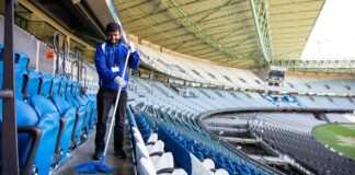 SE SOLICITAN LIMPIADORES DE EVENTOS EN ESTADIOS (CON O SIN EXPERIENCIA) PART TIME, 2 TURNOS DISPONIBLES. PAGO $16.50 POR HORA Limpiadores de Eventos en Estadios Empleo Sin Experiencia en USA Angel of the Winds Arena Part Time Stadium Event Cleaners Employment Without Experience in USA