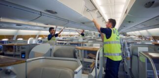SE NECESITA LIMPIADOR/A DE CABINA DE AVIÓN (CON O SIN EXPERIENCIA), EMPLEO PERMANENTE. BUEN SUELDO Y BENEFICIOS Limpiador de Cabina de Avión empleo en California Aircraft Cabin Cleaner job in California