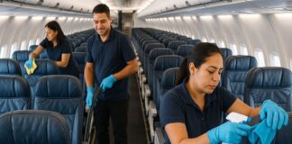 SE SOLICITA PERSONAL PARA LIMPIEZA DE AVIONES (CON O SIN EXPERIENCIA), TIEMPO PARCIAL. EXCELENTE SALARIO Y BENEFICIOS Personal para Limpieza de Aviones Aeropuerto de Gran Canaria Telde Las Palmas Limpieza de Aviones en España empleo sin experiencia Aircraft Cleaning Staff no experience required
